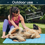 NONOR Dog Cooling Mat Summer Pet Bed for Dogs Cats Kennel Pad Breathable Pet Self Cooling Blanket Dog Car Seat Bed